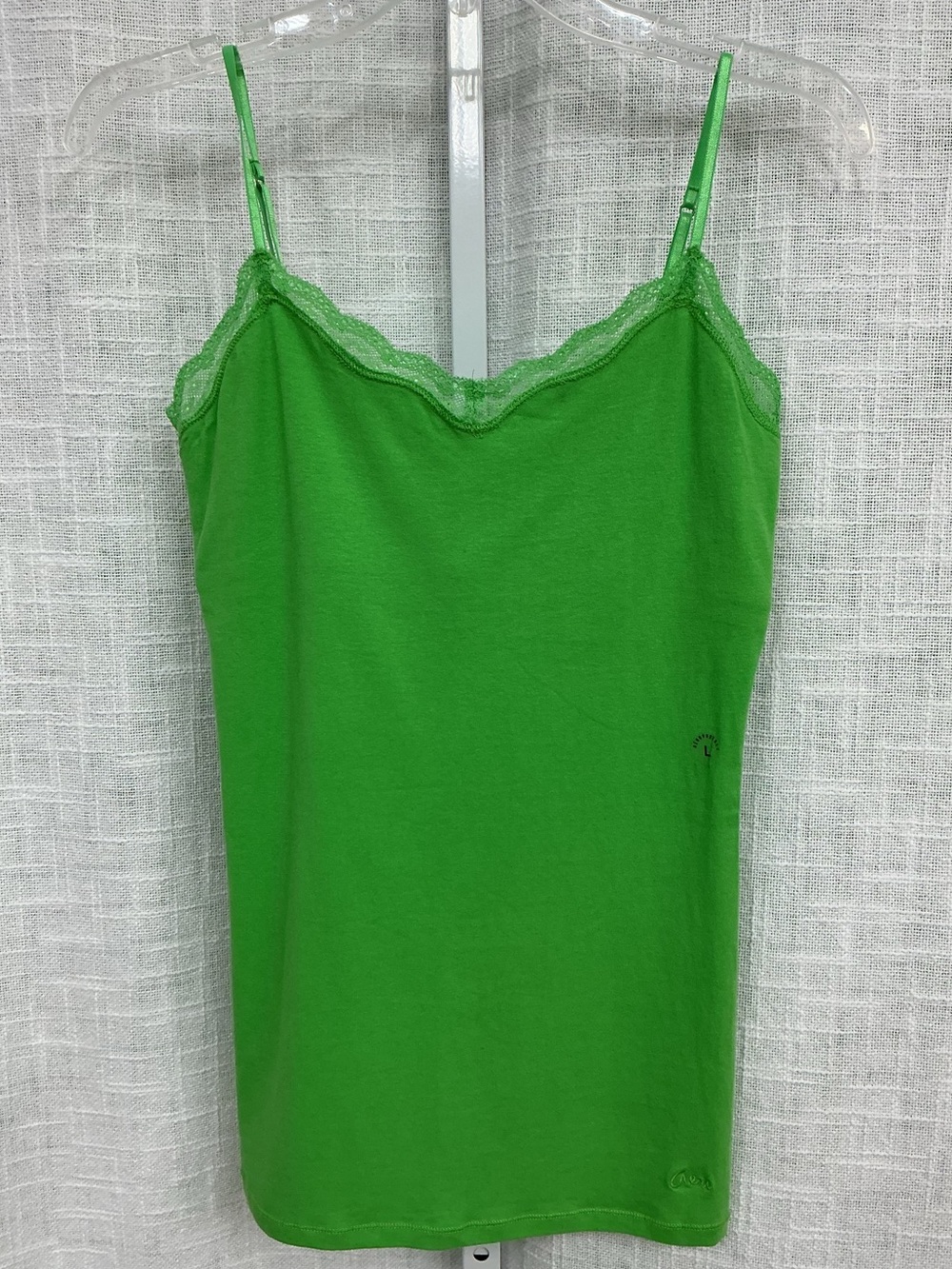 NEW Aeropostale Bright Green Lace-Trim Cami
